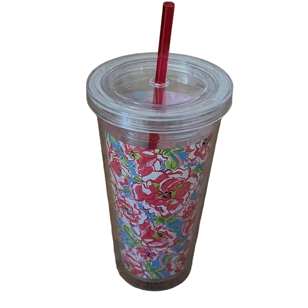 Lilly Pulitzer‎ Lidded insulated Tumbler with Straw